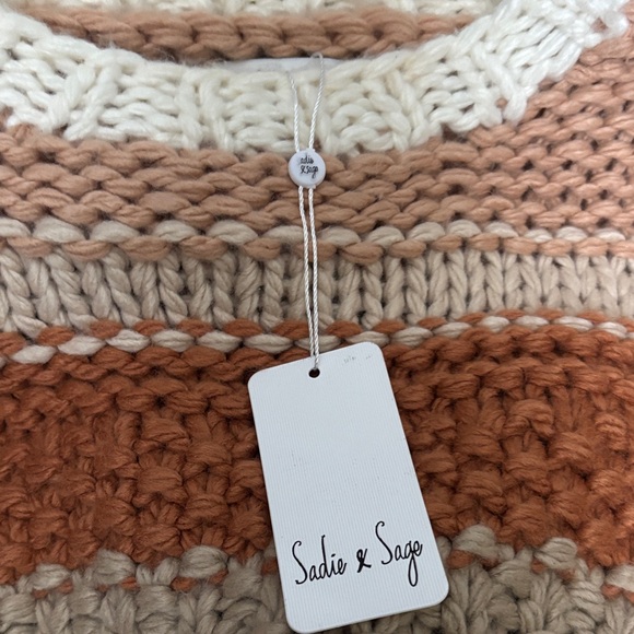 Sadie & Sage NWT Butter Pecan Chunky Knit Sweater - Picture 8 of 10